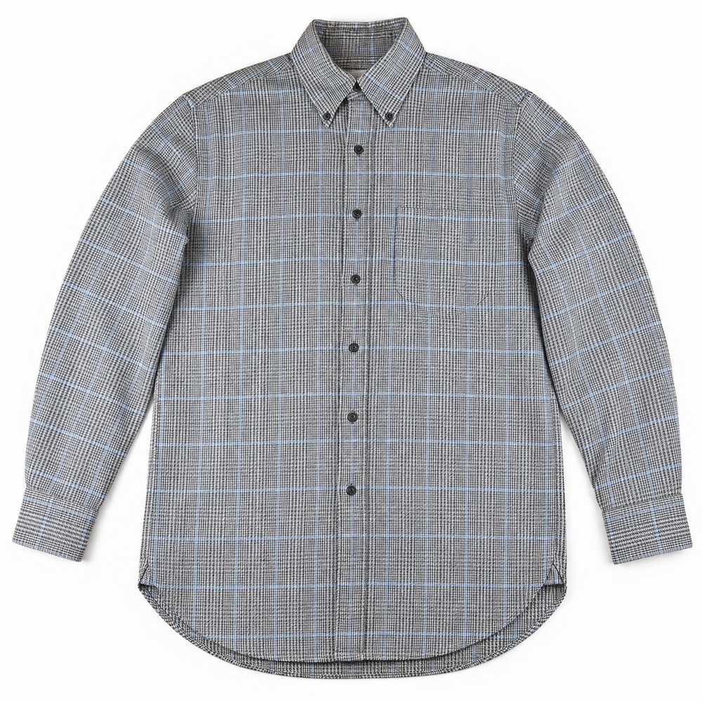 Brooks Brothers Country Club Button Down Shirt Small Saxxon Wool Blend Plaid - Picture 3 of 11